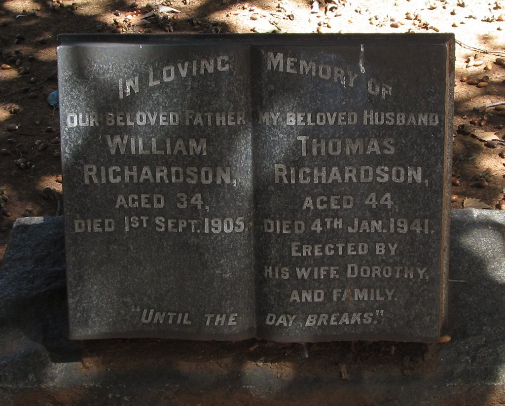 RICHARDSON William -1905 :: Thomas -1941