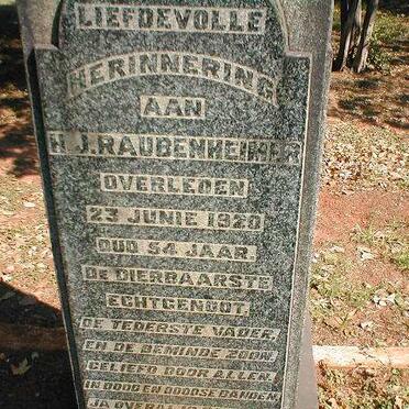 RAUBENHEIMER H.J. -1920