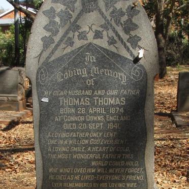 THOMAS Thomas 1874-1941