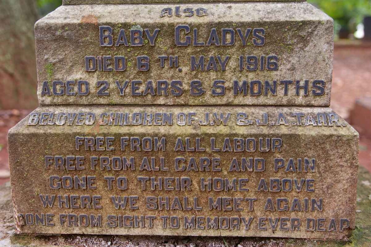 TARR Gladys Dorothy -1906 :: TARR May Beatrice -1916 :: TARR Gladys -1916