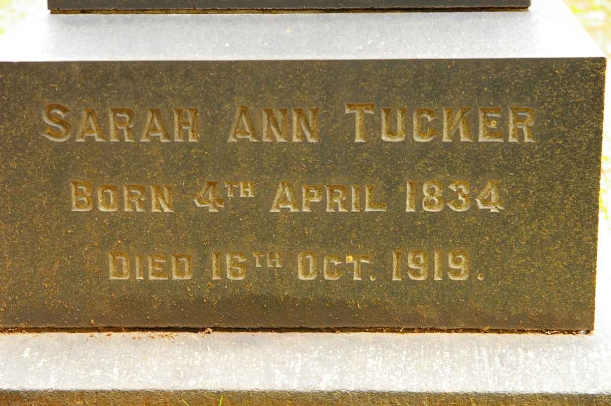 TUCKER Sarah Ann 1834-1919