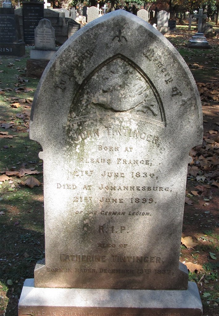 TINTINGER John 1830-1899 &amp; Catherine 1937-