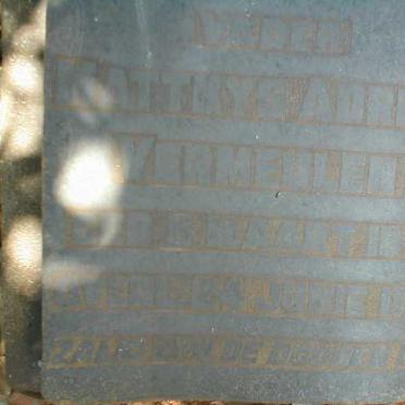 VERMEULEN Matthys Adriaan 1841-1906