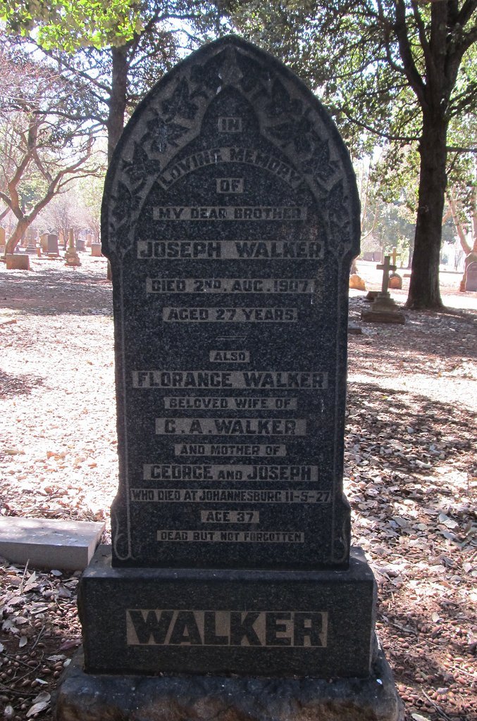 WALKER Joseph -1907 :: WALKER Florance -1927