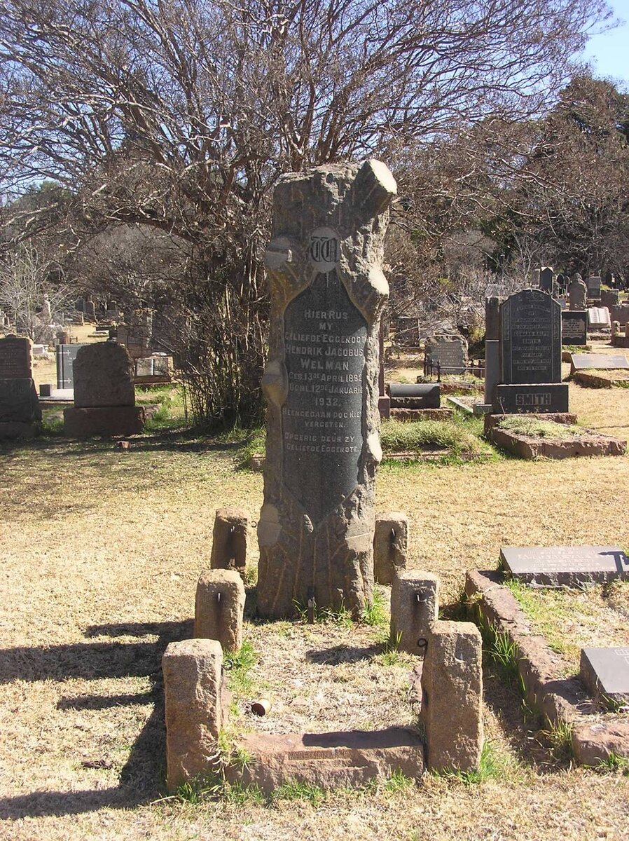 WELMAN Hendrik Jacobus 1892-1932