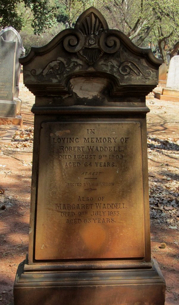 WADDELL Robert -1909 &amp; Margaret -1933