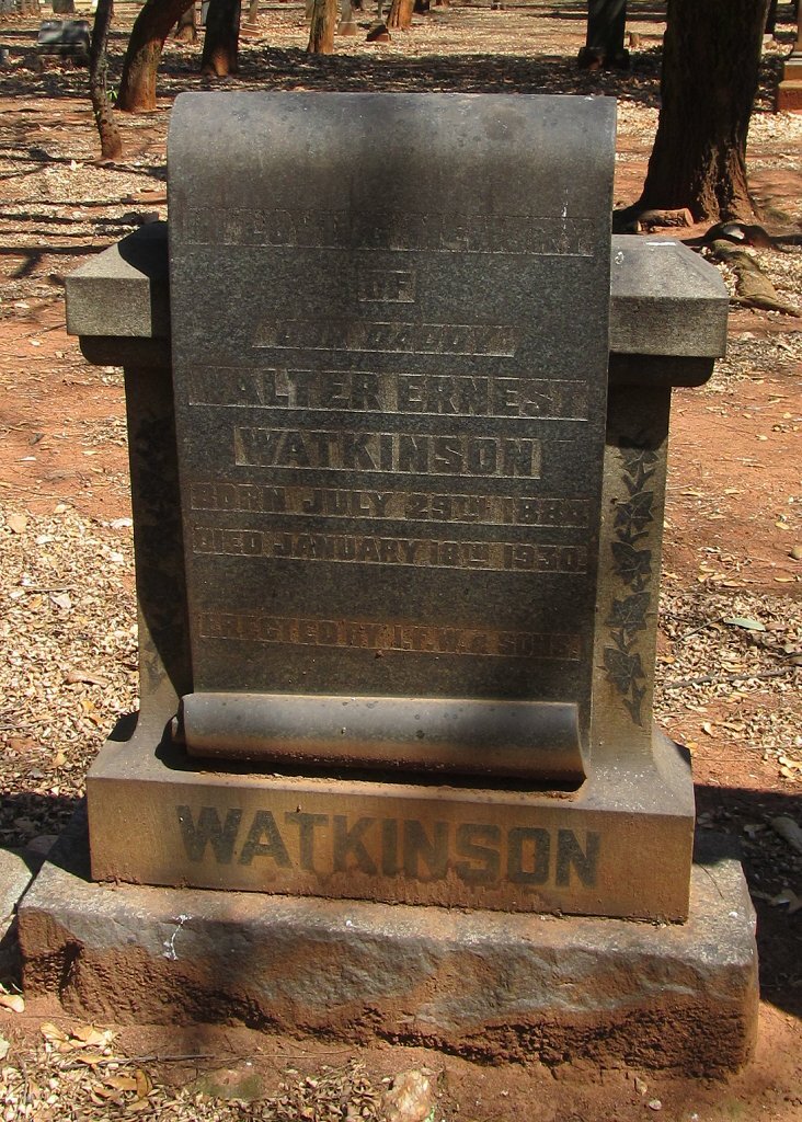 WATKINSON Walter Ernest 1884-1930