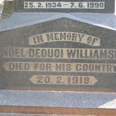 WILLIAMSON Noel Dequoi -1918