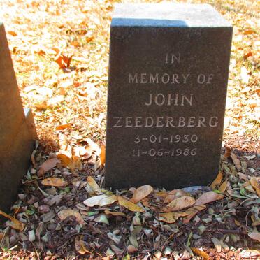 ZEEDERBERG John 1930-1986