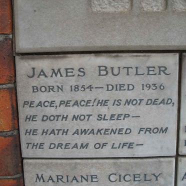 BUTLER James 1854-1936