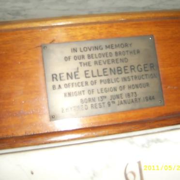ELLENBERGER Rene 1873-1944