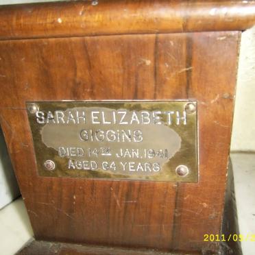 GIGGINS Sarah Elizabeth -1941
