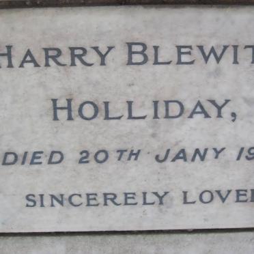 HOLLIDAY Harry Blewitt -1936