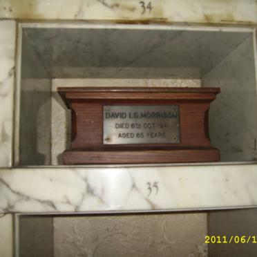 MORRISON David I. S. -1941