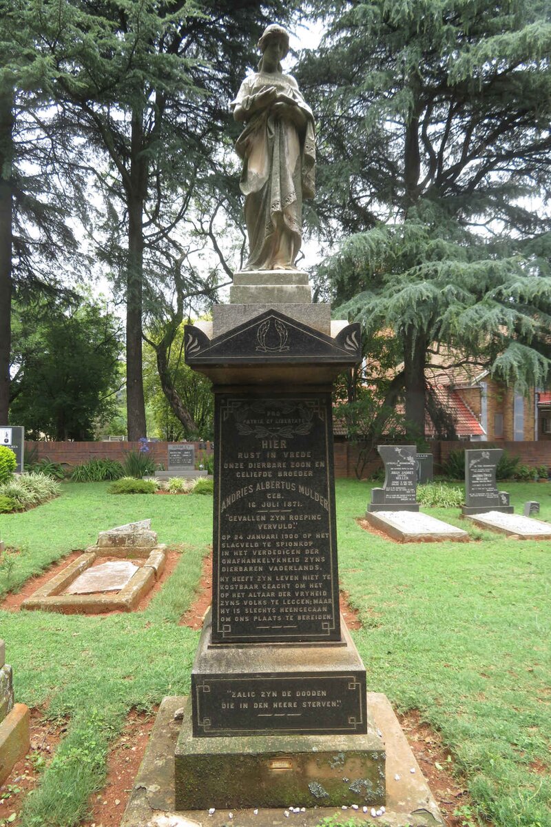 MULDER Andries Albertus 1871-1900