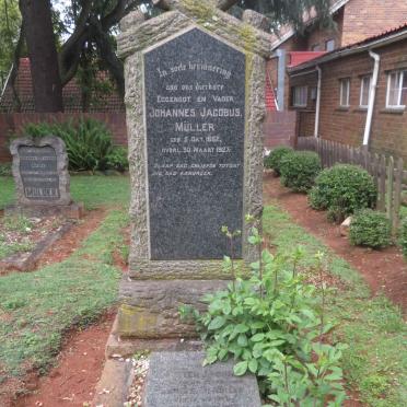 MULLER Johannes Jacobus 1862-1927 :: MULLER Hester Jacoba Muller 1885-1887