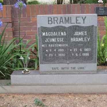 BRAMLEY James 1907-1996 &amp; Magdalena Jeunesse RAUTENBACH 1919-1990
