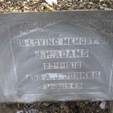 ADAMS J.H. -1918 :: JONKER A.J. -1945
