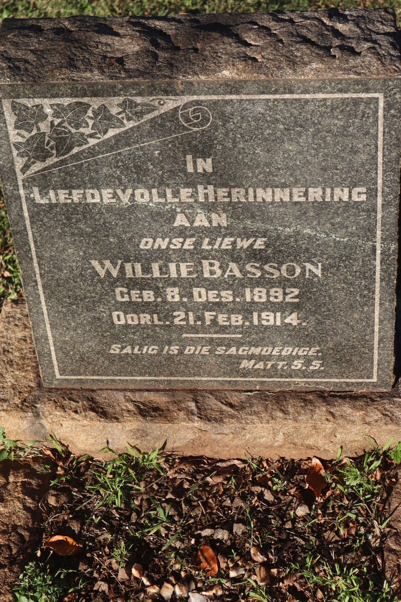 BASSON Willie 1892-1914