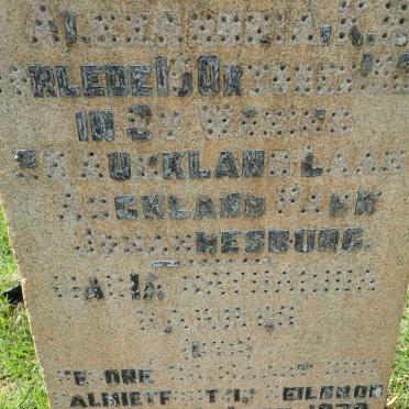 BAKKES Casperus Johannes 1862-1926 &amp; Maria Catharina UYS -1979