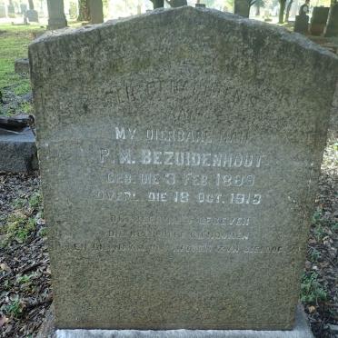 BEZUIDENHOUT P.M. 1889-1918