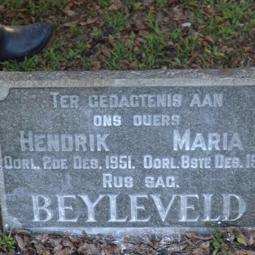 BEYLEVELD Hendrik -1951 &amp; Maria -1914
