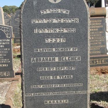 BELCHER Abraham -1927