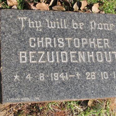 BEZUIDENHOUT Christopher 1941-1941
