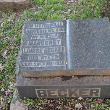 BECKER Margeret Louise nee STEYN -1930