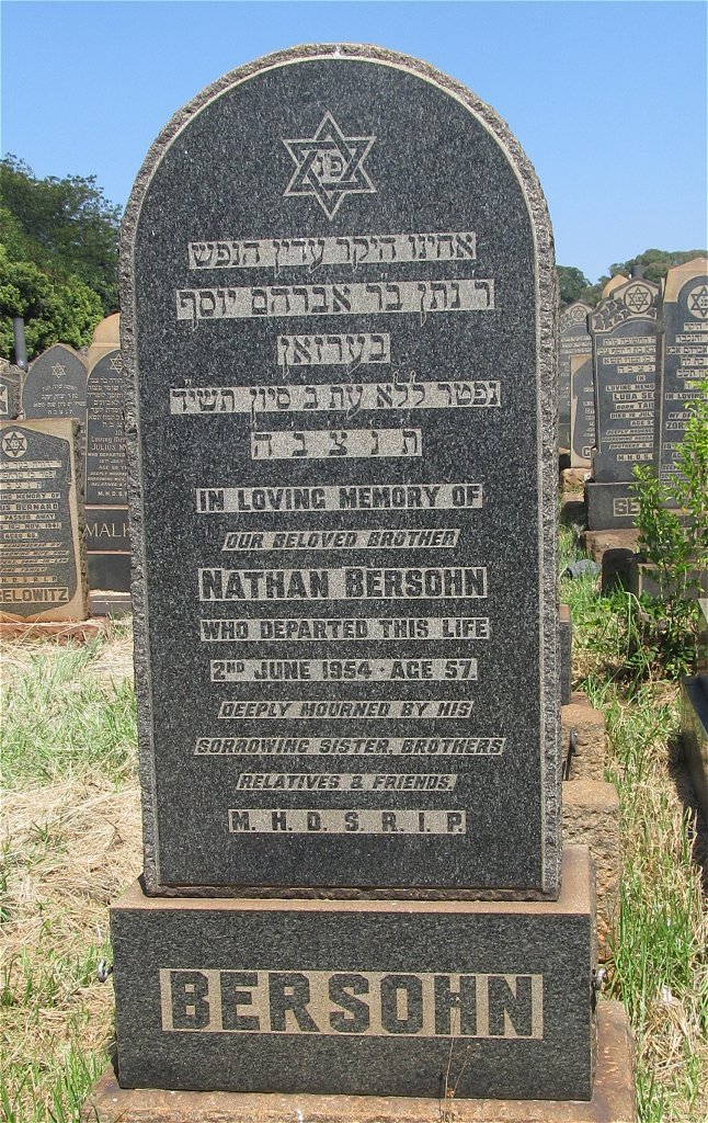 BERSOHN Nathan -1954