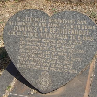 BEZUIDENHOUT Johannes N.R. 1909-1945