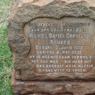 BEUKES Michiel Daniel Cornelius 1912-1931