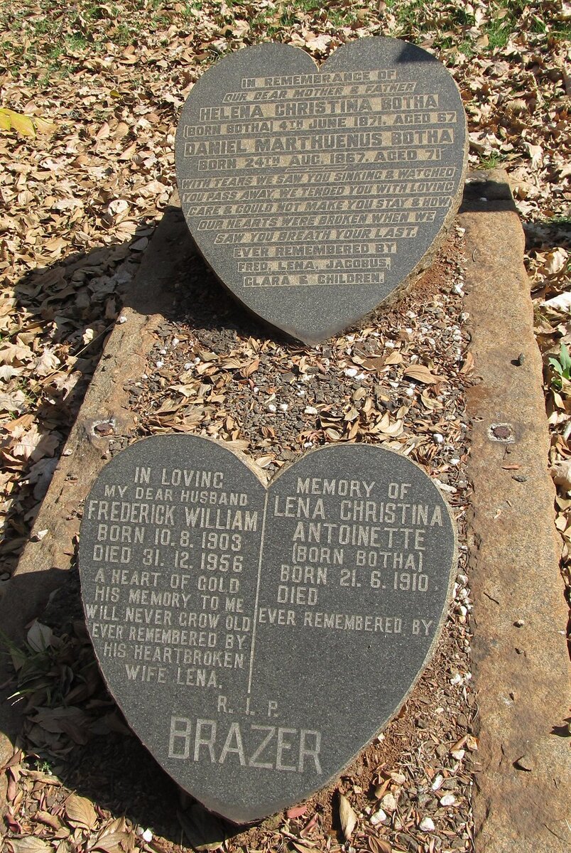 BOTHA Daniel Marthuenus 1867- &amp; Helena Christian BOTHA 1871-