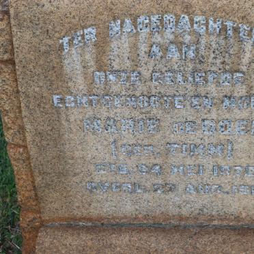 BOER Marie, de nee TIMM 1872-1919