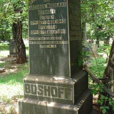 BOSHOFF 01 Jacobus Nicolaas 1845-1918 