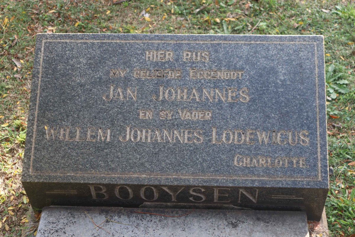 BOOYSEN Willem Johannes Lodewicus :: BOOYSEN Jan Johannes