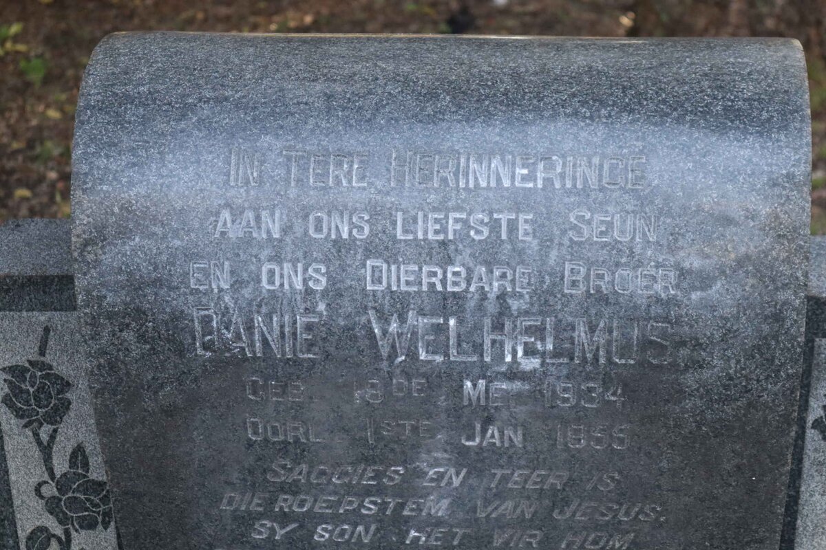 KLEYNHANS Daniel Wilhelmus 1934-1955