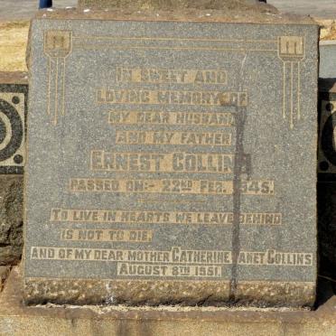 COLLINS Ernest -1945 &amp; Catherine Janet -1951