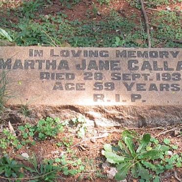 CALLANDER Martha Jane -1934