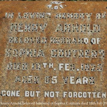 COUTRERS Henry Arnold -1925