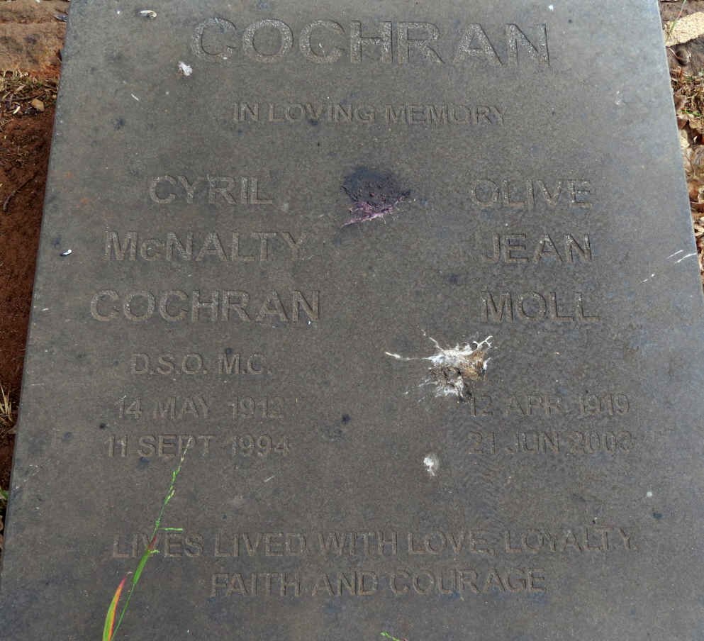 COCHRAN Cyril McNalty 1912-1994 &amp; Olive Jean MOLL 1919-2003