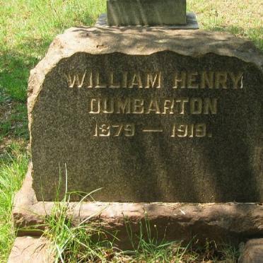 DUMBARTON William Henry 1879-1919