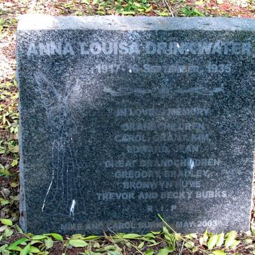 DRINKWATER Anna Louisa 1917-1935