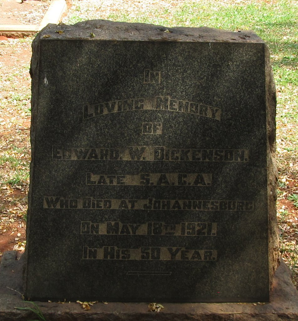 DICKENSON Edward W. -1921