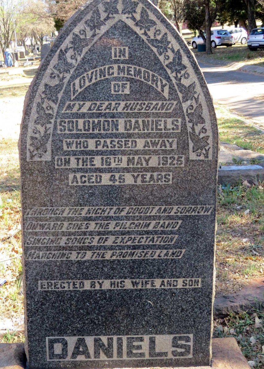 DANIELS Solomon -1925