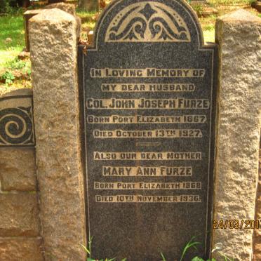 FURZE John Joseph 1867-1927 &amp; Mary Ann 1868-1936