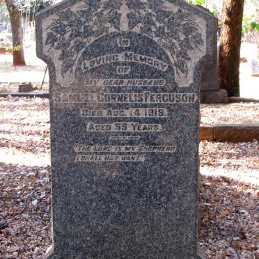 FERGUSON Samuel Cornelis -1918