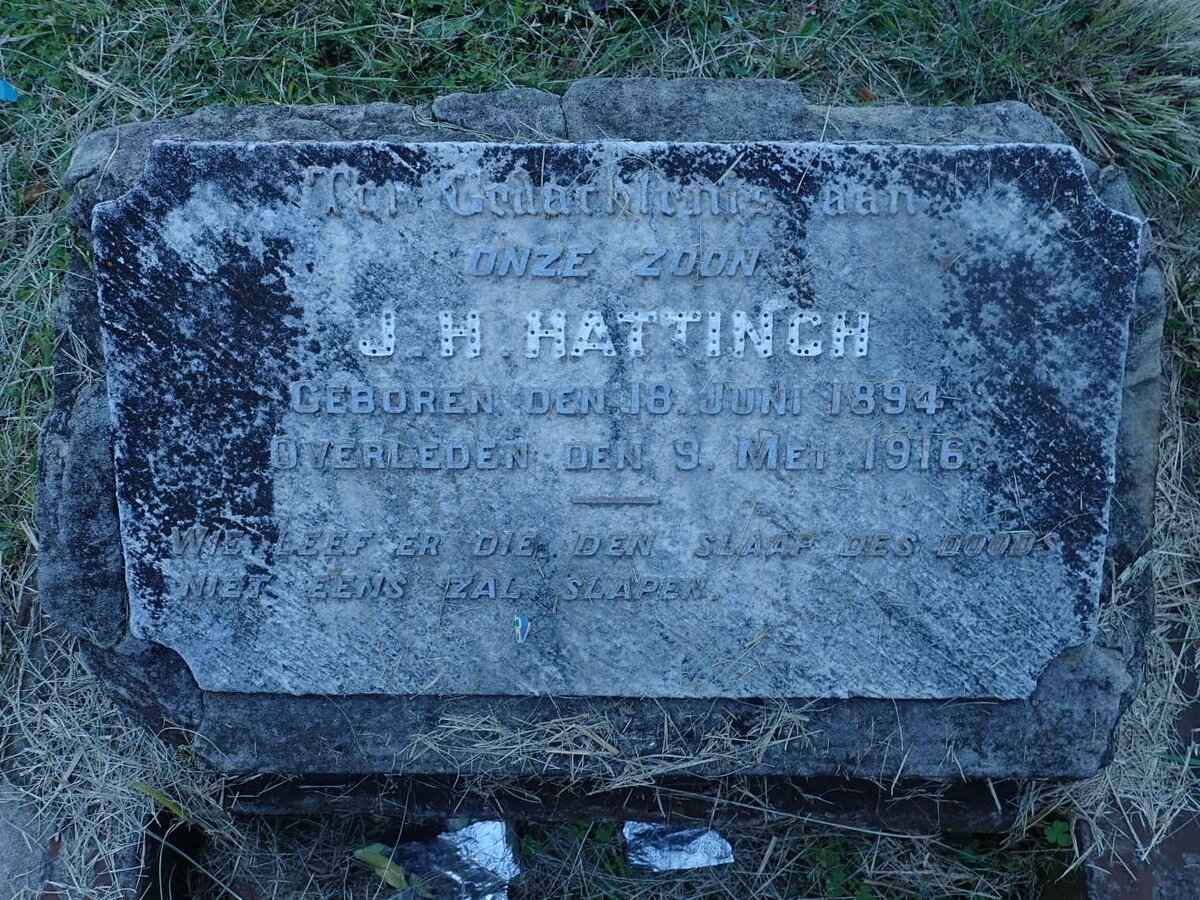 HATTINGH J.H. 1894-1916