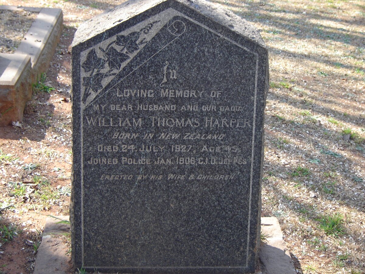 HARPER William Thomas -1927