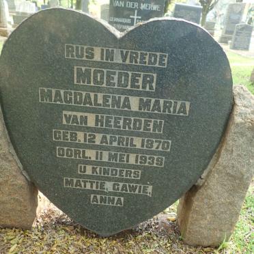 HEERDEN Magdalena Maria, van 1870-1939